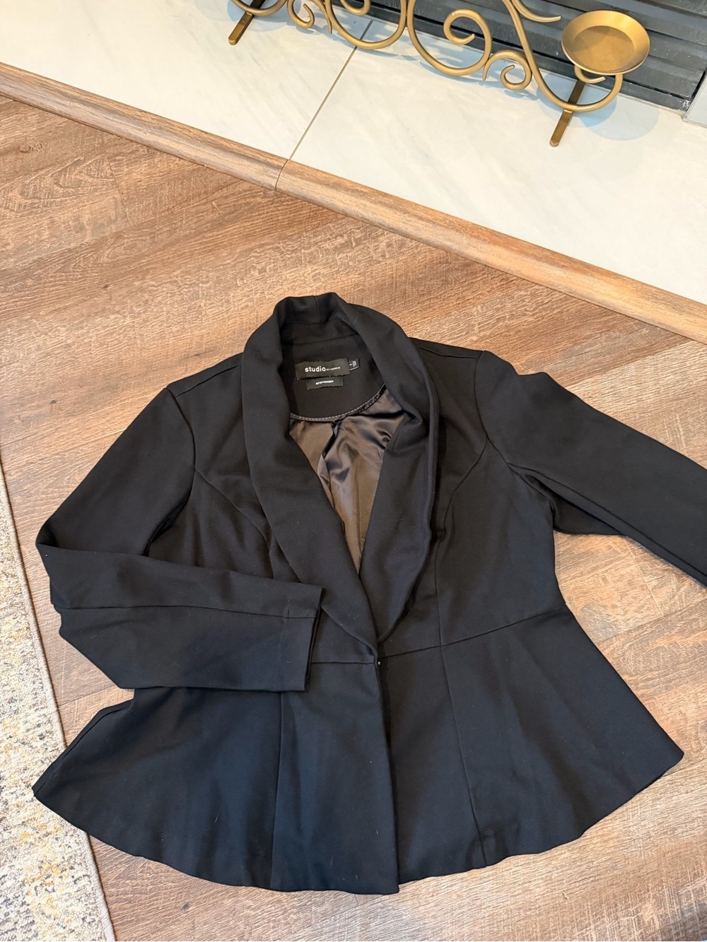 Studio by Torrid Black Peplum Blazer Jacket Size 1 Plus Size Career Office